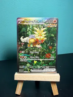 Pokemon Gouging Fire EX Ancient Holo Rare SV05 Temporal Forces 204/162 Card - Image 1