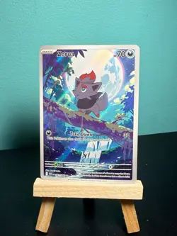 Pokemon TCG Zorua 142/086 Sv11w: White Flare Holo Illustration Rare Card - Image 1