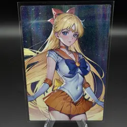 Minako Aino Sailor Venus Anime Waifu Card Doujin ACG Goddess Holo - Image 1