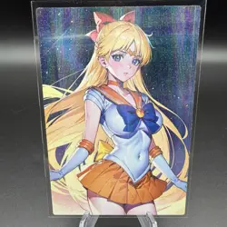 Minako Aino Sailor Venus Anime Waifu Card Doujin ACG Goddess Holo - Image 2