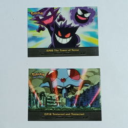 Lot of 2 Pokemon Topps TV Animation Edition Card NM/M EP18 Tentacool EP22 Terror - Image 1