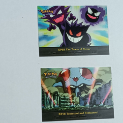 Lot of 2 Pokemon Topps TV Animation Edition Card NM/M EP18 Tentacool EP22 Terror - Image 2