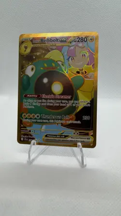 Pokemon TCG Iono's Bellibolt EX Holo Card 188/159 Sv09: Journey Together - Image 3