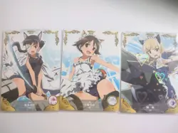 Three Rare Strike Witches Goddess Story Anime Cards CCG - Image 1