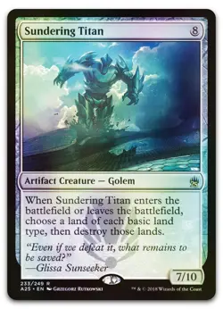Sundering Titan #233 (Foil) (NM) Masters 25 A25 Magic MTG - Image 1