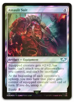 Assault Suit (Surge Foil) #230 (NM) Warhammer 40,000 40K Magic MTG - Image 1