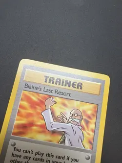 Pokemon TCG Blaine's Last Resort 1st Edition Gym Heroes 105/132 Regular Card - Image 2