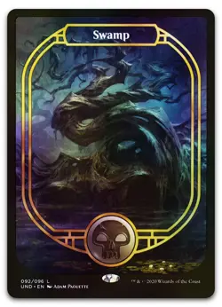 Swamp (Full Art) #92 (Foil) (NM) Unsanctioned UND Magic MTG - Image 1
