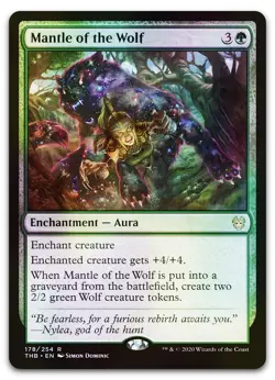 Mantle of the Wolf #178 (Foil) (NM) Theros Beyond Death THB Magic MTG - Image 1