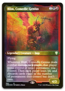 Blim, Comedic Genius (Foil Etched) #592 (NM) Commander Legends CMR Magic MTG - Image 1