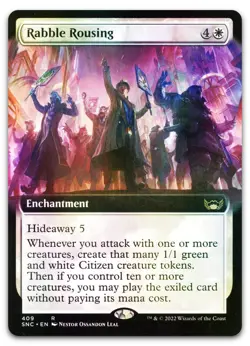 Rabble Rousing (Extended Art) #409 (Foil) (NM) Streets New Capenna SNC Magic MTG - Image 1