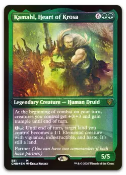 Kamahl, Heart of Krosa (Foil Etched) #581 (NM) Commander Legends CMR Magic MTG - Image 1
