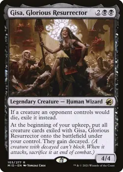 MTG - Gisa, Glorious Resurrector - Innistrad: Midnight Hunt - Rare [NM] - Image 1