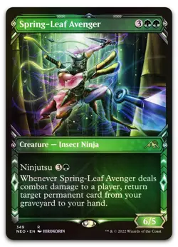 Spring-Leaf Avenger (Showcase) #349 (Foil) NM Kamigawa Neon Dynasty Magic MTG - Image 1