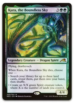 Kura, the Boundless Sky #200 (Foil) (NM) Kamigawa Neon Dynasty NEO Magic MTG - Image 1