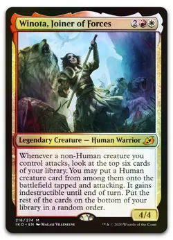 Winota, Joiner of Forces #216 (Foil) (NM) Ikoria IKO Magic MTG - Image 1