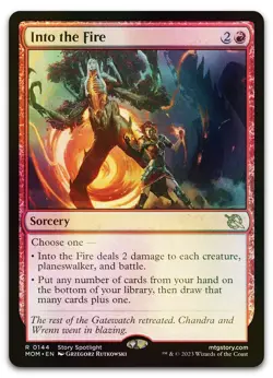 Into the Fire #144 (Foil) (NM) March of the Machine MOM Magic MTG - Image 1