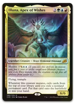 Illuna, Apex of Wishes #190 (Foil) (NM) Ikoria IKO Magic MTG - Image 1