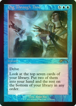 MTG Dig Through Time Foil ** Love Your LGS 2021 ** English (NM) - Image 1