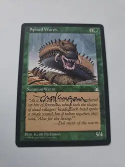 Spined Wurm SIGNED By Keith Parkinson Magic The Gathering - Image 1
