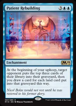 Patient Rebuilding - Light Play MTG Magic 2019 Core Set - Image 1