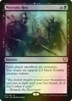 MTG Necrotic Hex Foil ** Commander Legends ** English (NM) - Image 1