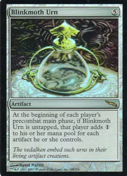 Magic Mtg FOIL Mirrodin Blinkmoth Urn near mint - Image 1