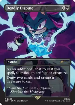 Near Mint, English - 1 x MTG Deadly Dispute (2091) Secret Lair Drop Series Sonic - Image 1