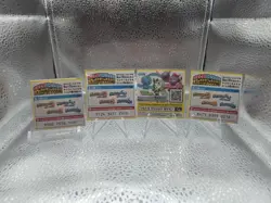 Lot of 4 Japanese Pokemon Sun & Moon Z-Move Sticker Cards Incineroar Hyper Dark - Image 2