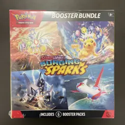 Pokemon TCG: S&V Surging Sparks Factory Sealed Booster Bundle Box 6 Packs - Image 1