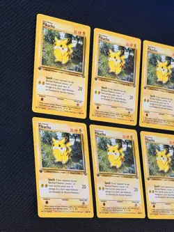 [NM] Lot of 6 Pokemon Pikachu Jungle 1st Edition #60/64 1999 Vintage English - Image 2