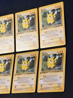 [NM] Lot of 6 Pokemon Pikachu Jungle 1st Edition #60/64 1999 Vintage English - Image 4