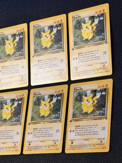 [NM] Lot of 6 Pokemon Pikachu Jungle 1st Edition #60/64 1999 Vintage English - Image 5