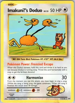 IMAKUNIU'S DODUO 112/108 EVOLUTIONS POKEMON MP - Image 1
