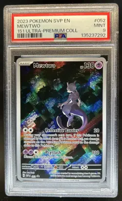 2023 Pokemon SV Black Star Promos Mewtwo #052 PSA 9 - Image 1