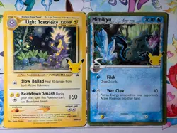 JUMBO Mimikyu Light Toxtricity Hydreigon Dragapult Celebrations Pokemon - Image 4