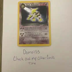 Dark Alakazam - (LP) Team Rocket Holo 1/82 2000 English Pokemon TCG - Image 1