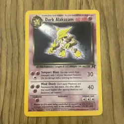 Dark Alakazam - (LP) Team Rocket Holo 1/82 2000 English Pokemon TCG - Image 2