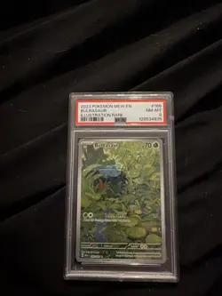 Pokemon 2023 Bulbasaur 166/165 Full Art Illustration Rare 151 GEM MINT PSA 8 - Image 1