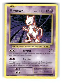 Mewtwo 51/108 Rare Evolutions Pokemon Lightly Played - Image 1