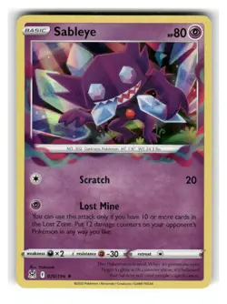 Sableye 070/196 Holo Rare Lost Origin Pokemon Holo Near Mint - Image 1