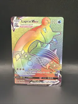 Pokemon Lapras VMAX Full Art Secret Rare Holo 203/202 Sword & Shield - Image 1