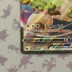 Snorlax VMAX 142/202 Pokemon TCG SWSH01 Sword & Shield Base Set NM - Image 4