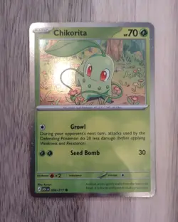 Pokemon TCG - Chikorita Tepig Totodile Cosmos Holo - ME: Ascended Heroes NM - Image 2