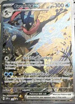 Pokemon Greninja ex 132 SVP Promo Full Art Holo English TCG 2024 - Image 1