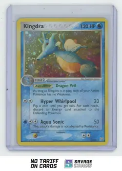 2004 Pokemon EX Team Rocket Returns Holo Kingdra #12/109 - Image 1