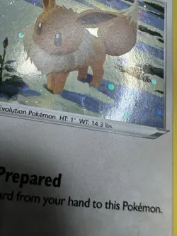 Eevee With Swirl 🌀 Black Star Promo Pokemon SWSH190 Brilliant Stars - Image 3