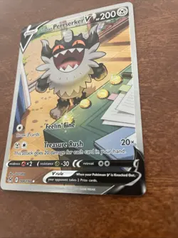 Pokemon Lost Origin Galarian Perrserker V 184/196 Alternate Art Ultra Rare NM - Image 2