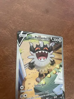 Pokemon Lost Origin Galarian Perrserker V 184/196 Alternate Art Ultra Rare NM - Image 4