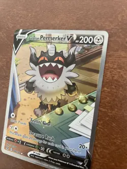Pokemon Lost Origin Galarian Perrserker V 184/196 Alternate Art Ultra Rare NM - Image 5